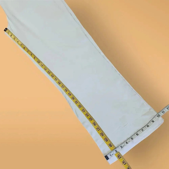 Appraisal New Linen Blend Straight Leg High Waist Pants Size XL Ivory White - Picture 13 of 15